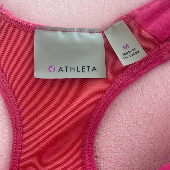 Athleta Bright Pink Tank cinched bottom - Picture 7 of 7